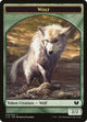 Wolf // Zombie Double-Sided Token (19 // 8) (Commander 2015)