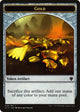 Gold // Cat Dragon Double-Sided Token (10 // 9) (Commander 2017)