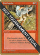 Earthquake - 1996 Mark Justice (4ED) (World Championship Decks)