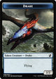 Drake // Human Double-Sided Token (8 // 3) (Commander 2019)