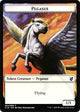 Pegasus // Human Double-Sided Token (4 // 3) (Commander 2019)