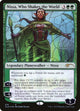 [Foil] Nissa, Who Shakes the World (Stained Glass) (518) (Secret Lair Drop Series)
