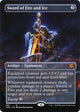 [Foil] Sword of Fire and Ice (Borderless) (365) (Double Masters)