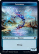 Illusion // Plant Double-Sided Token (17 // 21) (Commander Legends)