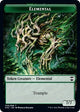Elemental // Elf Warrior Double-Sided Token (6 // 15) (Kaldheim)