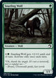 [Foil] Snarling Wolf (199) (Innistrad: Midnight Hunt)