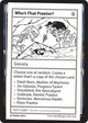 Who's that Praetor? (Un-Known Event Playtest Cards)