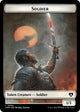 [Foil] Soldier // Phyrexian Germ Double-Sided Token (9 // 16) (Commander Masters)