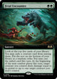 [Foil] Feral Encounter (Extended Art) (356) (Wilds of Eldraine)