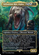 [Foil] Indominus Rex, Alpha (Borderless) (14) (Universes Beyond: Jurassic World Collection)