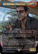 [Foil] Ian Malcolm, Chaotician (Borderless) (Emblem) (38) (Universes Beyond: Jurassic World Collection)