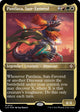 [Foil] Pantlaza, Sun-Favored (Display Commander) - Thick Stock (124) (The Lost Caverns of Ixalan)