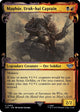 [Foil] Mauhur, Uruk-hai Captain (Showcase Scrolls) (665) (Universes Beyond: The Lord of the Rings: Tales of Middle-earth)