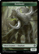 Elephant // Dinosaur Double-Sided Token (12 // 10) (The Lost Caverns of Ixalan)