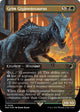 [Foil] Grim Giganotosaurus (Borderless) (Emblem) (36) (Universes Beyond: Jurassic World Collection)