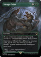 [Foil] Savage Order (Borderless) (Emblem) (32) (Universes Beyond: Jurassic World Collection)