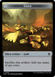 Gold // Lightning Rager Double-Sided Token (25 // 13) (Murders at Karlov Manor)