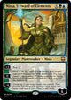 [Foil] Nissa, Steward of Elements (Ripple Foil) (270) (Modern Horizons 3)