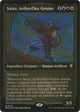 [Foil] Satya, Aetherflux Genius (Display Commander) - Thick Stock (146) (Modern Horizons 3)
