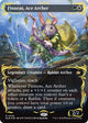 [Foil] Finneas, Ace Archer (Borderless) (Raised Foil) (348) (Bloomburrow)