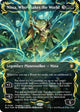 [Foil] Nissa, Who Shakes the World (Borderless) (Raised Foil) (96) (Bloomburrow)