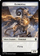 Elemental // Shark Double-Sided Token (4 // 16) (Bloomburrow)