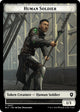 Human Soldier // Wolf (0035) Double-Sided Token (7 // 35) (Bloomburrow)