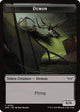 [Foil] Demon // Manifest Double-Sided Token (9 // 18) (Duskmourn: House of Horror)