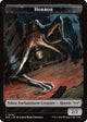 Horror // Glimmer Double-Sided Token (10 // 4) (Duskmourn: House of Horror)