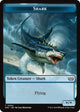 Shark // Copy Double-Sided Token (4 // 1) (Duskmourn: House of Horror)