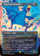 [Foil] Traveling Chocobo (Borderless) (Neon Ink Blue) (551c) (FINAL FANTASY)