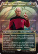 [Foil] Jean-Luc Picard, Luminary (Borderless) (Surge Foil) (7) (Commander: Star Trek) (TRC)