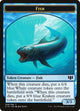 Fish // Zombie (011) Double-Sided Token (8 // 11) (Commander 2014)