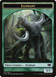 Elephant // Elf Warrior Double-Sided Token (22 // 24) (Commander 2014)